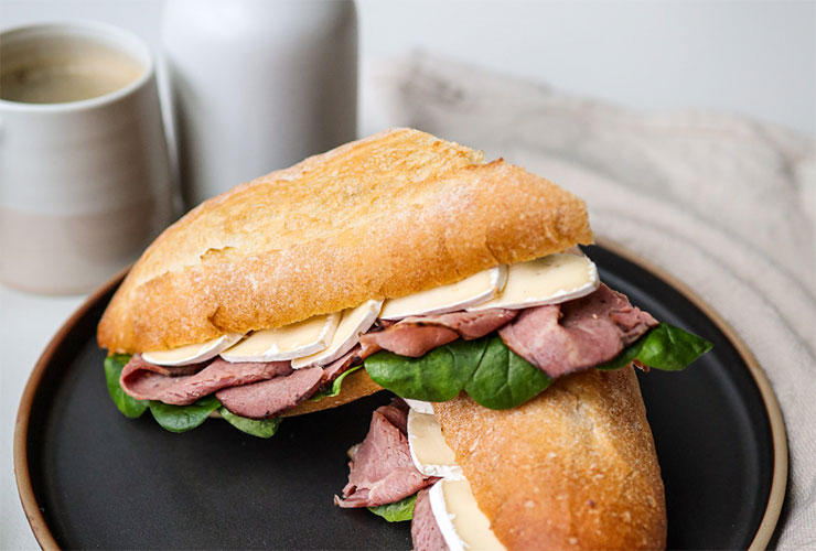 sandwiches in bisou bakery
